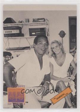 1994 Interlink In Pursuit of Justice: The Simpson Case - Promotional #P2 - O.J. Simpson and Nicole