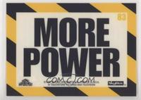 Cling Decal - More Power