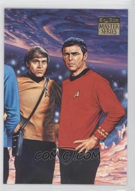 1994 SkyBox Star Trek Masters Series 2 - Crew Triptych #F1 - Scotty, Chekov