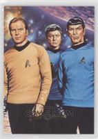 Captain Kirk, Spock, Dr. McCoy