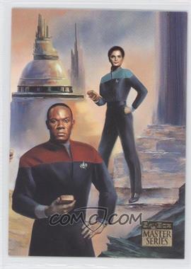 1994 SkyBox Star Trek Masters Series 2 - Crew Triptych #F7 - Commander Benjamin Sisko, Jadzia Dax