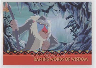 1994 SkyBox The Lion King: Series 2 - [Base] #166 - Rafiki's Words Of Wisdom - "The Question is: Who Are You?"