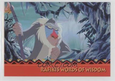 1994 SkyBox The Lion King: Series 2 - [Base] #166 - Rafiki's Words Of Wisdom - "The Question is: Who Are You?"