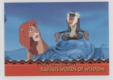 1994 SkyBox The Lion King: Series 2 - [Base] #168 - Rafiki's Words Of Wisdom - "Asante Sana Squash Banana."