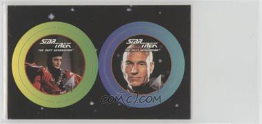 1994 Star Trek The Next Generation Stardiscs Launch Edition - [Base] #17-44 - Q, Jean-Luc Picard