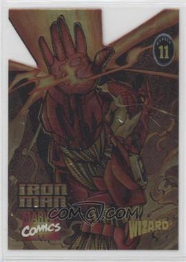1995-97 Wizard Magazine Chromium Promos - [Base] #11 - Iron Man Die-Cut