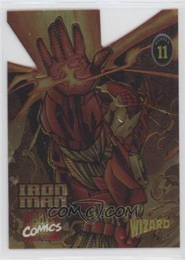 1995-97 Wizard Magazine Chromium Promos - [Base] #11 - Iron Man Die-Cut