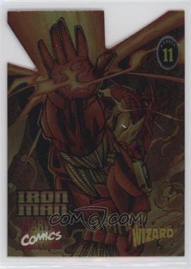 1995-97 Wizard Magazine Chromium Promos - [Base] #11 - Iron Man Die-Cut