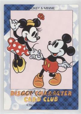 1995 Amada Disney Character Card Club - [Base] #ST-24 - Mickey Mouse, Minnie Mouse