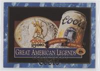 Coors Rodeo Metal Sign