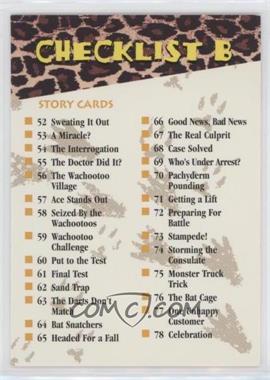 1995 Donruss Ace Ventura: When Nature Calls - [Base] #90 - Checklist B [EX to NM]