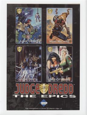 1995 Edge Entertainment Judge Dredd: The Epics - Promo Sheet #_NoN - Promo Sheet [Noted]