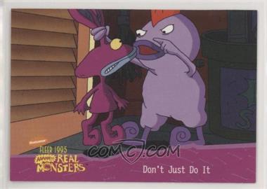 1995 Fleer Aaahh!! Real Monsters - [Base] - Retail #30 - Don't Just Do It - Don't Just Do It