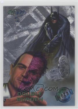 1995 Fleer Metal Batman Forever - [Base] - Silver Flasher #47 - Double Burden