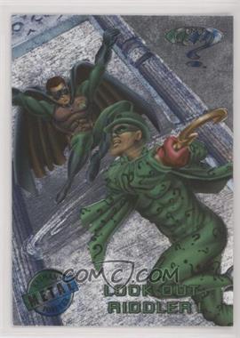 1995 Fleer Metal Batman Forever - [Base] - Silver Flasher #77 - Look Out, Riddler!