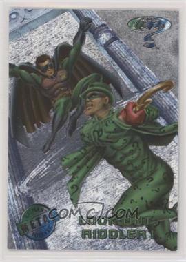 1995 Fleer Metal Batman Forever - [Base] - Silver Flasher #77 - Look Out, Riddler!