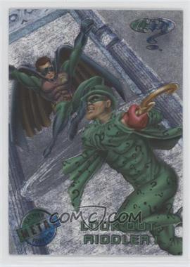1995 Fleer Metal Batman Forever - [Base] - Silver Flasher #77 - Look Out, Riddler!
