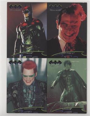 1995 Fleer Ultra Batman Forever - Promo Sheet #_NTRR - Batman, Two-Face, Riddler, Robin [Good to VG‑EX]