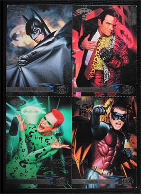 1995 Fleer Ultra Batman Forever - Target Sheet #1-4 - Batman, Two-Face, Riddler, Robin