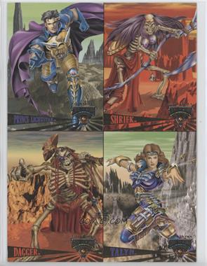 1995 Fleer Ultra Skeleton Warriors - Promo Panel #_NoN - Prince Lightstar, Shriek, Dagger, Talyn