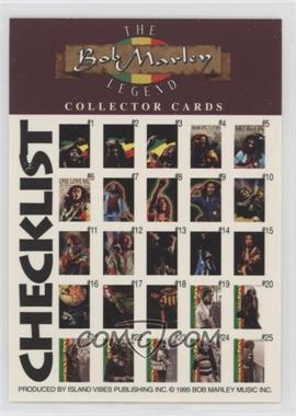 1995 Island Vibes The Bob Marley Legend - [Base] #CK - Checklist [EX to NM]