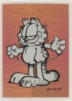 Pencil Sketch of Garfield: Bye-Bye. See Ya in the Funny Pages!