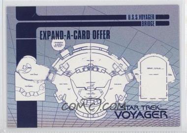 1995 SkyBox Star Trek: Voyager Season One Series 1 - Blueprint Offer Expand-A-Cards #X-2 - U.S.S. Voyager Bridge