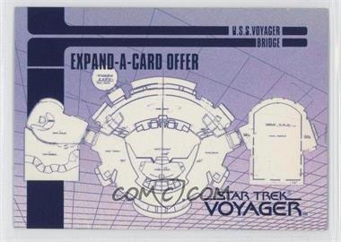 1995 SkyBox Star Trek: Voyager Season One Series 1 - Blueprint Offer Expand-A-Cards #X-2 - U.S.S. Voyager Bridge