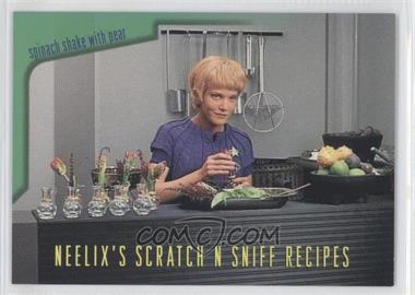 1995 SkyBox Star Trek: Voyager Season One Series 2 - Neelix's Scratch N Sniff Recipes #R6 - Spinach Shake with Pear