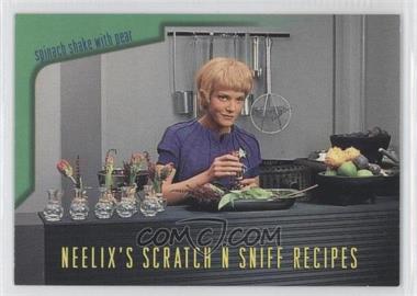 1995 SkyBox Star Trek: Voyager Season One Series 2 - Neelix's Scratch N Sniff Recipes #R6 - Spinach Shake with Pear