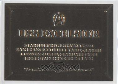 1995 Skybox 30 Years of Star Trek Phase 1 - Gold Ship Plaques #R-5 - U.S.S. Excelsior NCC-2000
