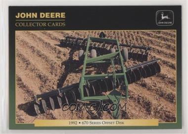 1995 Upper Deck John Deere Collector Cards - [Base] #56 - 670 Series Offset Disk
