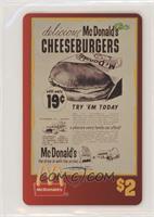 Delicious McDonald's Cheeseburger - 1957 Print Advertisement #/6,100