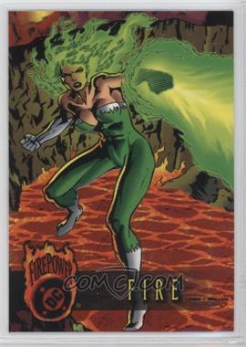1996 Fleer DC Outburst: Firepower - [Base] #07 - Fire