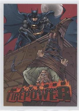 1996 Fleer DC Outburst: Firepower - Maximum Firepower #1 - Batman sounds the alarm