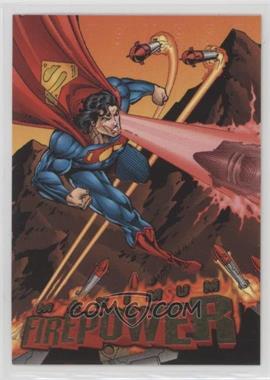 1996 Fleer DC Outburst: Firepower - Maximum Firepower #3 - Superman turns up the heat