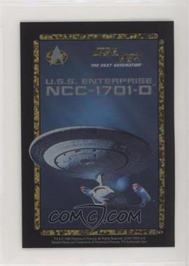 1996 Pennsylvania Vending Star Trek Stickers - [Base] - Sparkle #_ENCS - U.S.S. Entrprise (Silver Type)