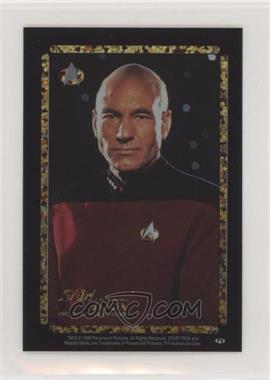 1996 Pennsylvania Vending Star Trek Stickers - [Base] - Sparkle #_JLPP - Jean-Luc Picard (Portrait)