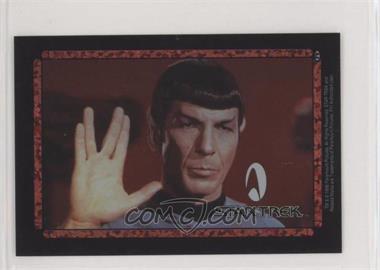 1996 Pennsylvania Vending Star Trek Stickers - [Base] - Sparkle #_SPOC - Spock [EX to NM]