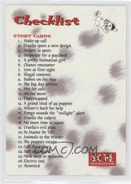1996 SkyBox 101 Dalmatians - [Base] #47 - Checklist