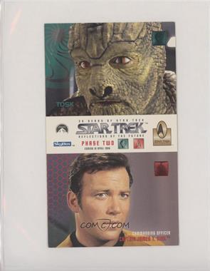 1996 SkyBox 30 Years of Star Trek Phase 2 - Promo Sheet #_TOKI - Tosk, Captain Kirk [EX to NM]