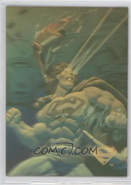 1996 Skybox Superman Holo Series - [Base] - Gold #9 - Looking Hot!