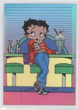 1997 Krome Betty Boop Series 2 Chromium - [Base] - HoloChrome Stickers #18 - Betty Boop