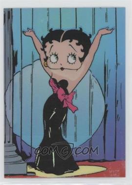 1997 Krome Betty Boop Series 2 Chromium - [Base] - HoloChrome Stickers #6 - Betty Boop