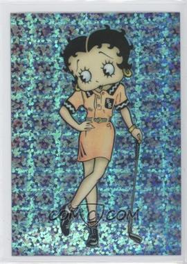 1997 Krome Betty Boop Series 3 Chromium - [Base] - Sparkle Chrome Sticker #26 - Betty Boop