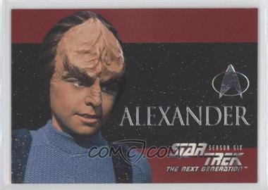 1997 SkyBox Star Trek: The Next Generation Season 6 - Foil Embossed #S35 - Alexander