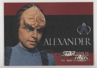 1997 SkyBox Star Trek: The Next Generation Season 6 - Foil Embossed #S35 - Alexander