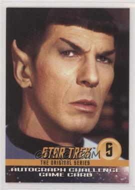1997 Skybox Star Trek: The Original Series Season 1 - Autograph Challenge Game Cards #S - Spock