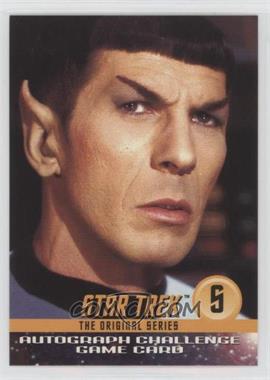 1997 Skybox Star Trek: The Original Series Season 1 - Autograph Challenge Game Cards #S - Spock