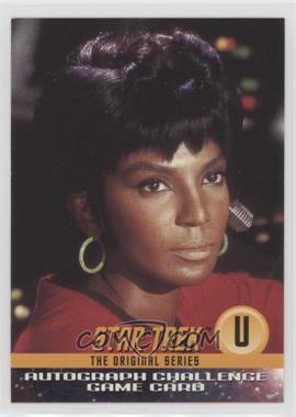 1997 Skybox Star Trek: The Original Series Season 1 - Autograph Challenge Game Cards #U - Uhura